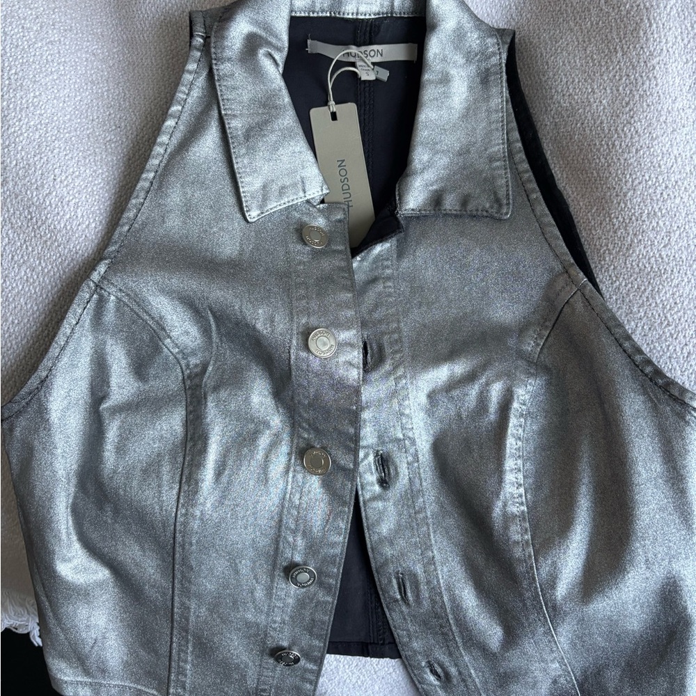 Black Jacket with Silver Lining